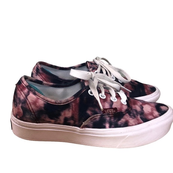 Vans Shoes - Vans Women's 5.5 Comfycush Authentic Grunge Wash Tie Dye Skate Shoe  721356